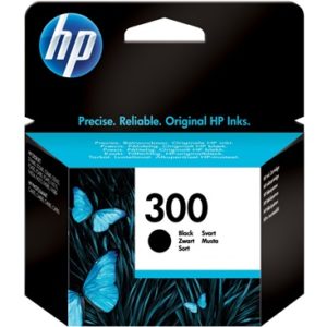 Cartouche d'encre HP 300 CC640EE noire authentique pour imprimantes HP