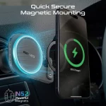 Chargeur Voiture MagMount-BT Promate – Support MagSafe 15W + Écouteur Bluetooth ENC – Image 7
