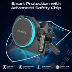 Chargeur Voiture MagMount-BT Promate – Support MagSafe 15W + Écouteur Bluetooth ENC – Image 3