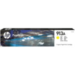 HP 913A Jaune F6T79AE – Cartouche PageWide originale 3000 pages