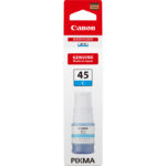 Bouteille d’encre Canon GI-45C cyan originale 14000 pages