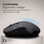 Promate Slider — Souris sans-fil ergonomique 800-1600 dpi – Image 4