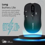Promate Slider — Souris sans-fil ergonomique 800-1600 dpi – Image 3