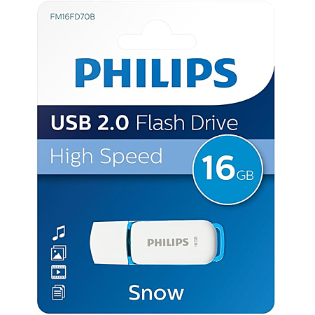3760328104985_2 Philips FM16FD70B clé USB 16Go Snow Edition vue avant