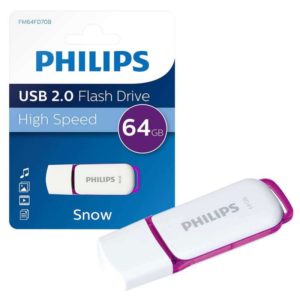 Philips FM64FD70B clé USB 64Go Snow Edition vue avant