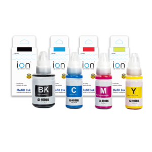 Pack d’encre Canon GI-490 Compatible ION Noir Cyan Jaune Magenta