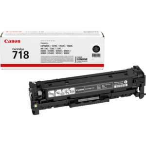 Cartouche toner Canon CRG-718 Bk noir original 2662B002