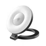 Anneau lumineux Promate MagHalo MagSafe – LED rechargeable, 3 modes d’éclairage, rotation 180°, batterie 300mAh