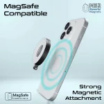 Anneau lumineux Promate MagHalo MagSafe – LED rechargeable, 3 modes d’éclairage, rotation 180°, batterie 300mAh – Image 3