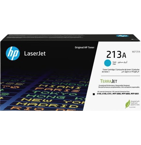 Toner HP 213A Cyan Toner HP 213A Cyan Original LaserJet – W2131A – Image 1